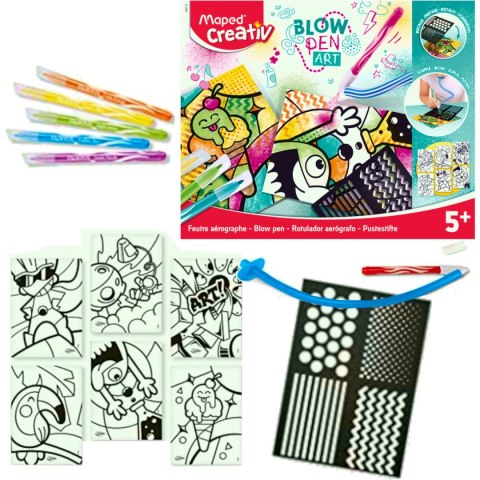 Zestaw flamastry dmuchane Blowpen POP`ART 846715 CREATIV MAPED Zestaw flamastry dmuchane Blowpen POP`ART 846715 CREATIV MAPED
