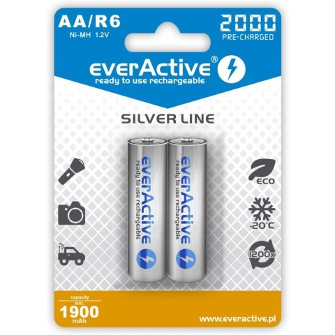 Akumulatorek EVERACTIVE Silver Line AA/HR6 1900mAh (2szt) Akumulatorek EVERACTIVE Silver Line AA/HR6 1900mAh (2szt)