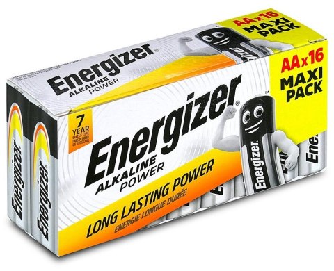 Bateria ENERGIZER Alkaline Power AA/LR6 alkaliczna MAXI PACK pudełko (16szt) Bateria ENERGIZER Alkaline Power AA/LR6 alkaliczna MAXI PACK pudełko (16szt)