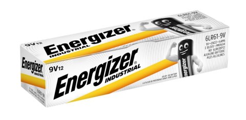 Bateria ENERGIZER Industrial 9V/6LR61 alkaliczna (12szt) Bateria ENERGIZER Industrial 9V/6LR61 alkaliczna (12szt)