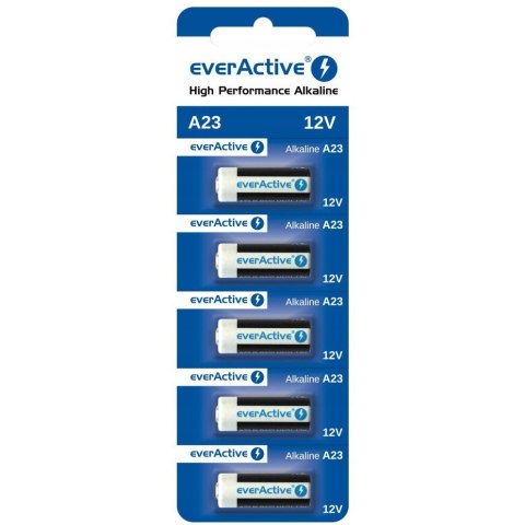 Bateria EVERACTIVE 23A/MN21/A23 12V blister (5szt) Bateria EVERACTIVE 23A/MN21/A23 12V blister (5szt)