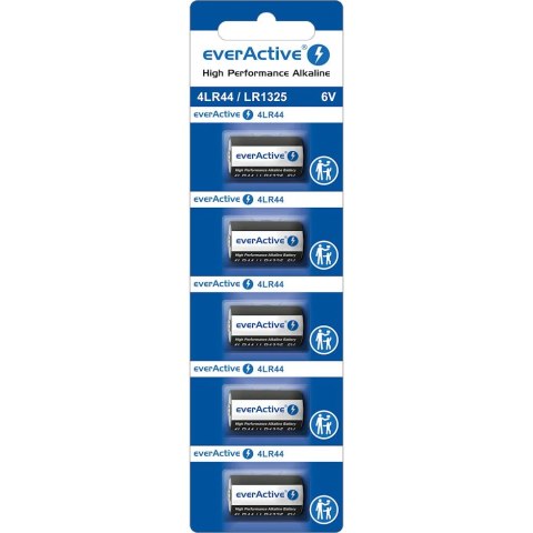 Bateria EVERACTIVE 4LR44/LR1325/544A 6V alkaliczna blister (5szt) Bateria EVERACTIVE 4LR44/LR1325/544A 6V alkaliczna blister (5szt)