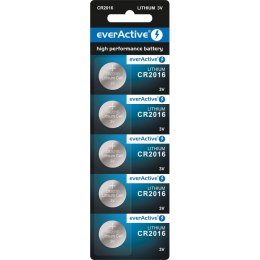 Bateria EVERACTIVE CR2016 litowa blister (5szt)
