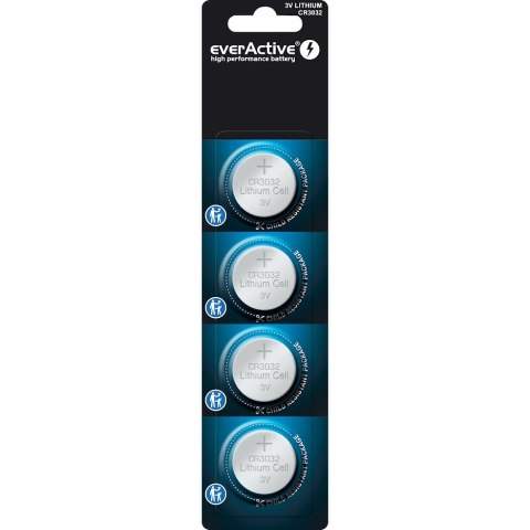 Bateria EVERACTIVE CR3032 3V litowa blister (4szt) Bateria EVERACTIVE CR3032 3V litowa blister (4szt)