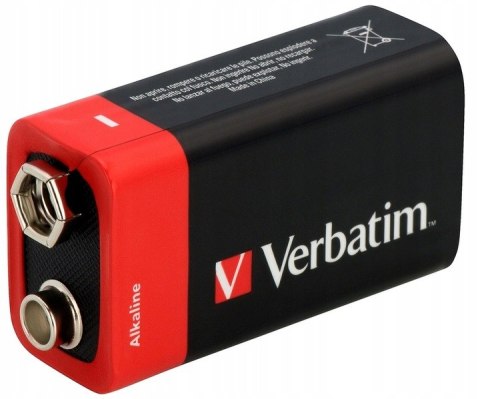 Bateria VERBATIM Premium Alkaline 9V/6LR61 alkaliczna blister (49924) Bateria VERBATIM Premium Alkaline 9V/6LR61 alkaliczna blister (49924)
