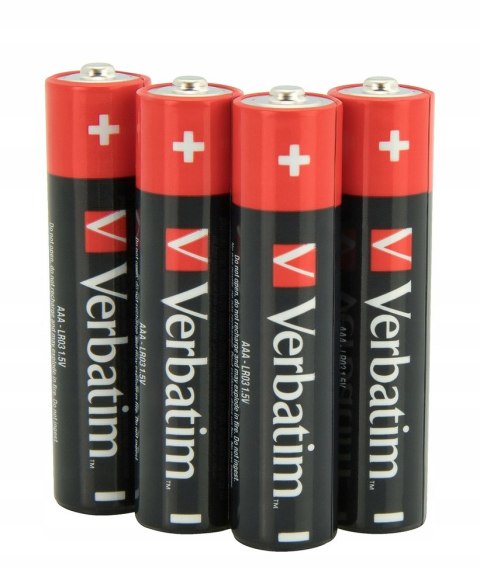 Bateria VERBATIM Premium Alkaline AAA/LR03 1,5V alkaliczna taca (4szt) (49500) Bateria VERBATIM Premium Alkaline AAA/LR03 1,5V alkaliczna taca (4szt) (49500)