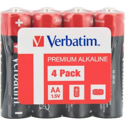 Bateria VERBATIM Premium Alkaline AA/LR6 1,5V alkaliczna taca (4szt) (49501) Bateria VERBATIM Premium Alkaline AA/LR6 1,5V alkaliczna taca (4szt) (49501)