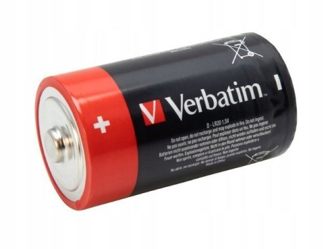 Bateria VERBATIM Premium Alkaline D/LR20 1,5V alkaliczna blister (2szt) (49923) Bateria VERBATIM Premium Alkaline D/LR20 1,5V alkaliczna blister (2szt) (49923)