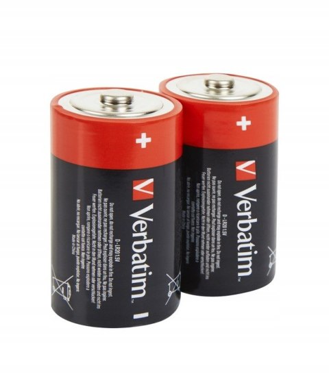 Bateria VERBATIM Premium Alkaline D/LR20 1,5V alkaliczna blister (2szt) (49923) Bateria VERBATIM Premium Alkaline D/LR20 1,5V alkaliczna blister (2szt) (49923)