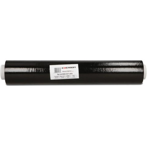 Folia stretch EMERSON 1,65kg 23mic czarna fol-str500/23/1.65c Folia stretch EMERSON 1,65kg 23mic czarna fol-str500/23/1.65c