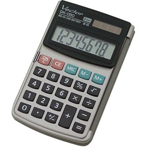 Kalkulator VECTOR DK-050 kiesz.z klapką 8p Kalkulator VECTOR DK-050 kiesz.z klapką 8p