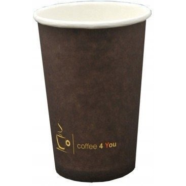 Kubek papierowy 180ml z nadrukiem COFFEE 4 YOU (100) 47101 Kubek papierowy 180ml z nadrukiem COFFEE 4 YOU (100) 47101