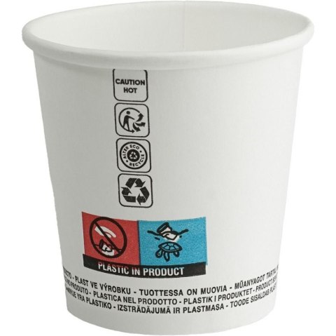 Kubek papierowy biały 100ml/4oz (max 120ml) (50szt) śr.63mm GM4OZCARB Kubek papierowy biały 100ml/4oz (max 120ml) (50szt) śr.63mm GM4OZCARB