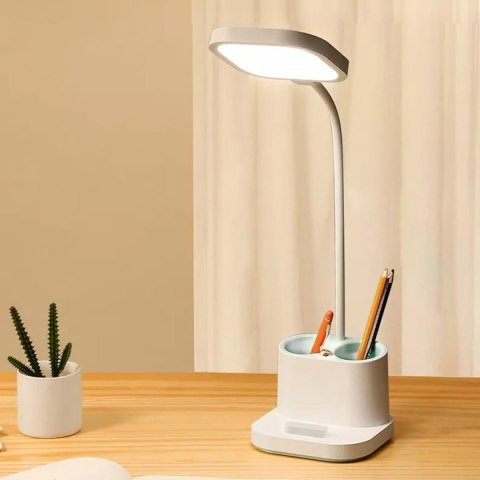 Lampka biurkowa led PLATINET PEN HOLDER biala 4W (45777) Lampka biurkowa led PLATINET PEN HOLDER biala 4W (45777)