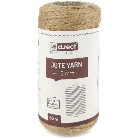 Sznurek jutowy 1.2mm / 50m szpula 800154 d.rect Sznurek jutowy 1.2mm / 50m szpula 800154 d.rect