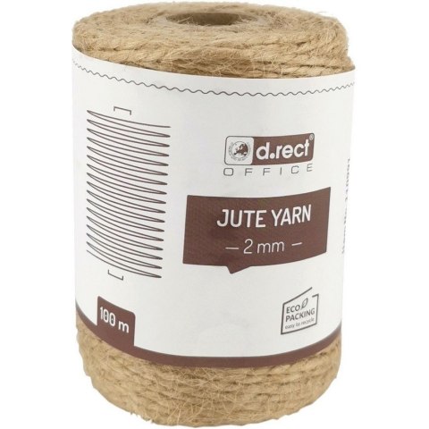Sznurek jutowy 2mm / 100m szpula 800157 d.rect Sznurek jutowy 2mm / 100m szpula 800157 d.rect