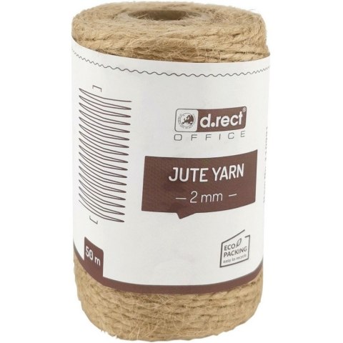 Sznurek jutowy 2mm / 50m szpula 800156 d.rect Sznurek jutowy 2mm / 50m szpula 800156 d.rect