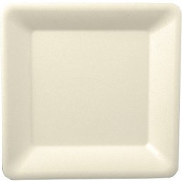 Talerz z trzciny cukrowej kwadratowy 16x16cm biały (50szt) 29303 Talerz z trzciny cukrowej kwadratowy 16x16cm biały (50szt) 29303
