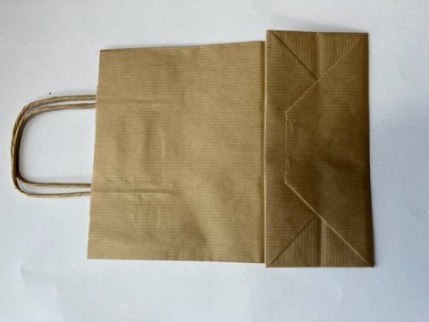 Torba ekologiczna ECOBAG 180x80x225mm szara kraft 10232030000 Torba ekologiczna ECOBAG 180x80x225mm szara kraft 10232030000