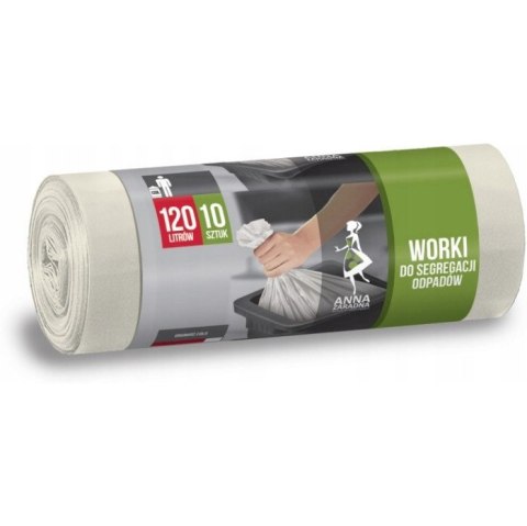 Worki do segregacji odpadów INNE 120L 10szt białe WNS-7010V1 Worki do segregacji odpadów INNE 120L 10szt białe WNS-7010V1