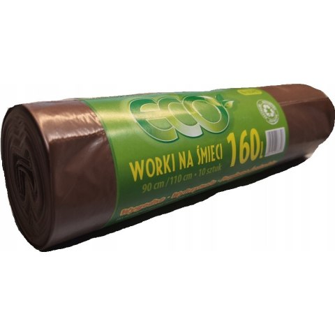 Worki na śmieci LDPE 160L czarne 10szt/op. Worki na śmieci LDPE 160L czarne 10szt/op.