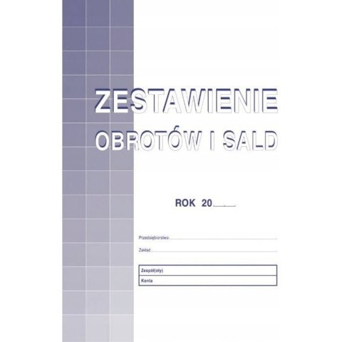 425-1 Zestaw.obrotów i sald A4 Michalczyk i Prokop 425-1 Zestaw.obrotów i sald A4 Michalczyk i Prokop