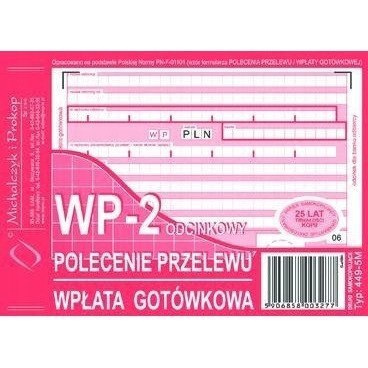 449-5M Polecenie przelewu (1+1) A6 80kartek Michalczyk i Prokop 449-5M Polecenie przelewu (1+1) A6 80kartek Michalczyk i Prokop
