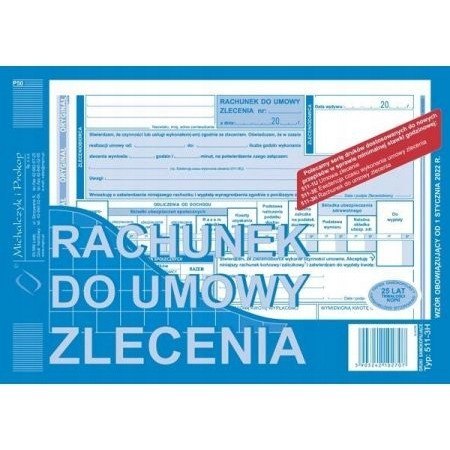 511-3H Rachunek do umowy zlecenia A5 Michalczyk i Prokop 511-3H Rachunek do umowy zlecenia A5 Michalczyk i Prokop