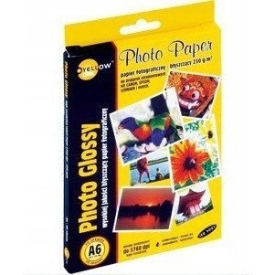 Papier foto YELLOW ONE A6 230g A20 błyszczący (6G230) 150-1182 Papier foto YELLOW ONE A6 230g A20 błyszczący (6G230) 150-1182