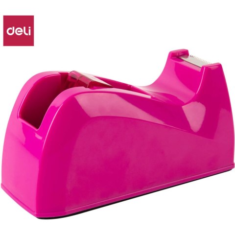 Podajnik do taśmy klejącej RIO różowy E815A PINK DELI Podajnik do taśmy klejącej RIO różowy E815A PINK DELI