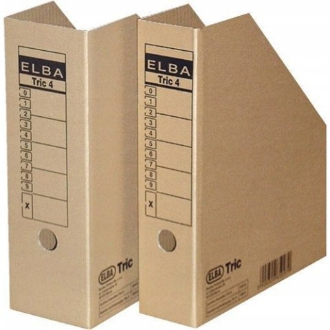 Pojemnik na czasopisma A4 7,5cm brązowy TRIC 100552611 ELBA Pojemnik na czasopisma A4 7,5cm brązowy TRIC 100552611 ELBA