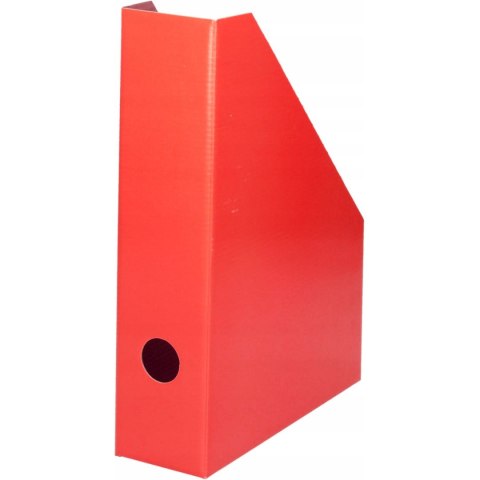 Pojemnik na czasopisma A4 7cm czerwony lakierowany 100552128 BANTEX Pojemnik na czasopisma A4 7cm czerwony lakierowany 100552128 BANTEX