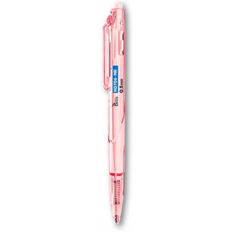 Długopis automatyczny 0,5mm niebieski różowa obudowa KD706-NR TETIS Długopis automatyczny 0,5mm niebieski różowa obudowa KD706-NR TETIS