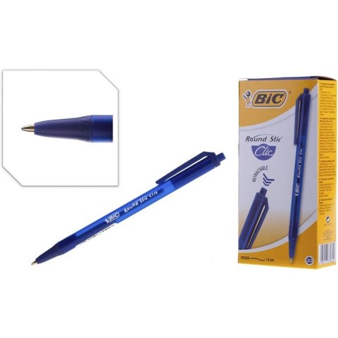 Długopis automatyczny ROUND STIC CLIC niebieski 926376 BIC Długopis automatyczny ROUND STIC CLIC niebieski 926376 BIC