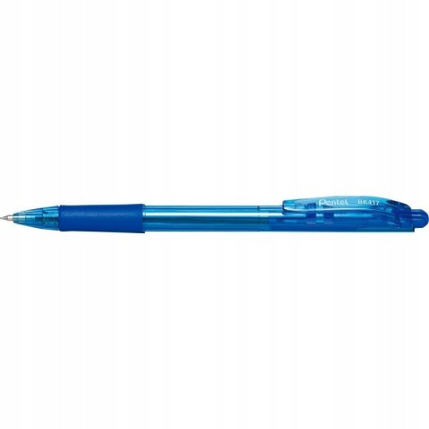 Długopis automatyczny WOW BK417/C niebieski PENTEL z gumowym uchwytem Długopis automatyczny WOW BK417/C niebieski PENTEL z gumowym uchwytem