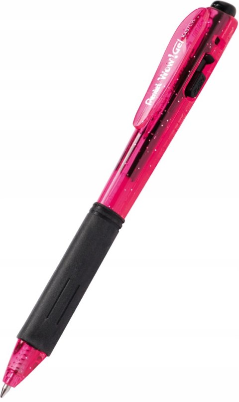 Długopis żelowy WOW K437CR/B czerwony pstryk.gum.uchwyt PENTEL Długopis żelowy WOW K437CR/B czerwony pstryk.gum.uchwyt PENTEL