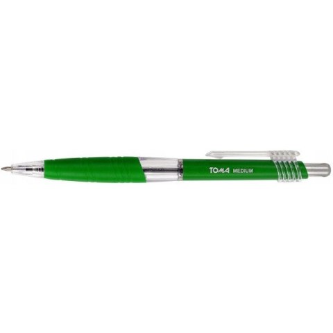 Długopisy automatyczny MEDIUM 1.0mm zielony TOMA TO-038 Długopisy automatyczny MEDIUM 1.0mm zielony TOMA TO-038