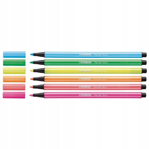 Flamaster STABILO PEN 6806-1 6szt fluo Flamaster STABILO PEN 6806-1 6szt fluo