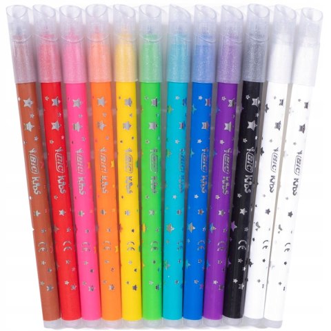 Flamastry 10+2 BIC KIDS COLOUR ERASE 9202953 Magic Felt Pens Flamastry 10+2 BIC KIDS COLOUR ERASE 9202953 Magic Felt Pens