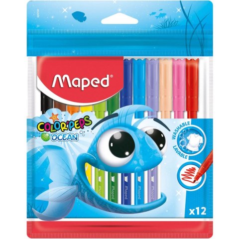 Flamastry COLORPEPS OCEAN 12 kolorów ETUI 845720 MAPED Flamastry COLORPEPS OCEAN 12 kolorów ETUI 845720 MAPED