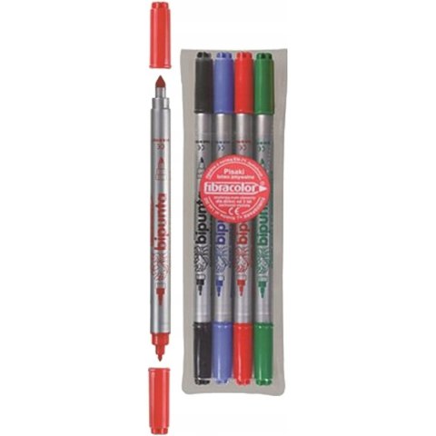 Flamastry DOUBLE POINT 4szt. FIBRACOLOR 584SW EUROSPARK Flamastry DOUBLE POINT 4szt. FIBRACOLOR 584SW EUROSPARK