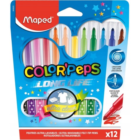 Flamastry MAPED COLORPEPS 12kolorów 845020 Flamastry MAPED COLORPEPS 12kolorów 845020
