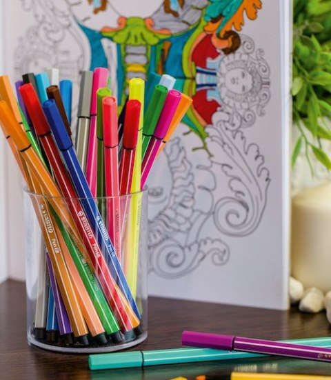 Flamastry STABILO PEN 6820-PL (20) mix 20 kolorów Flamastry STABILO PEN 6820-PL (20) mix 20 kolorów