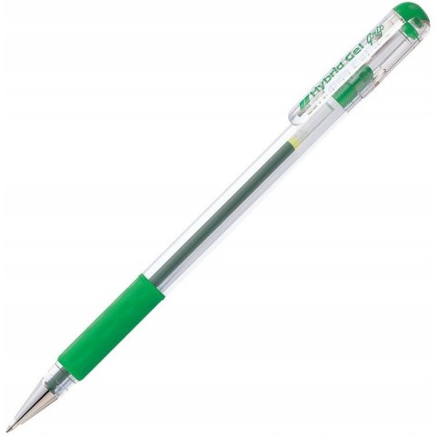 Pióro żelowe PENTEL K116 zielone z gumowym uchwytem Hybrid Gel Grip Pióro żelowe PENTEL K116 zielone z gumowym uchwytem Hybrid Gel Grip