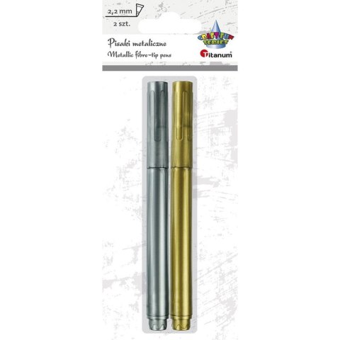 Pisak złoty i srebrny (2) 2,2mm TITANUM 362302 Pisak złoty i srebrny (2) 2,2mm TITANUM 362302
