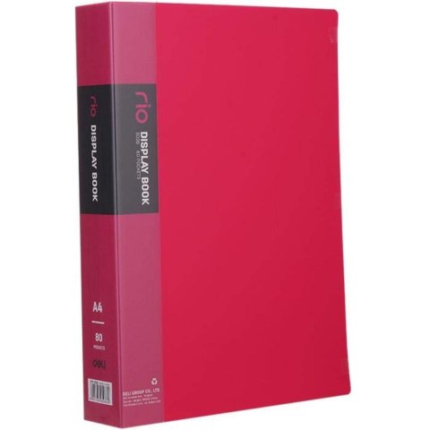 Album ofertowy A4 80 koszulek RIO różowy E5036 PINK DELI Album ofertowy A4 80 koszulek RIO różowy E5036 PINK DELI