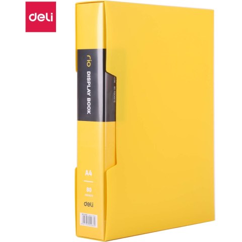 Album ofertowy A4 80 koszulek RIO żółty E5036 YELLOW DELI Album ofertowy A4 80 koszulek RIO żółty E5036 YELLOW DELI