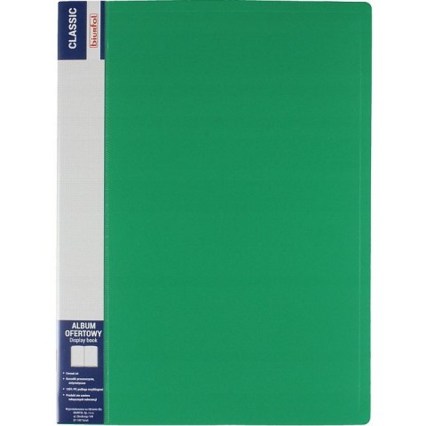 Album ofertowy CLASSIC 60kieszeni zielony BIURFOL AOF-06-02 Album ofertowy CLASSIC 60kieszeni zielony BIURFOL AOF-06-02