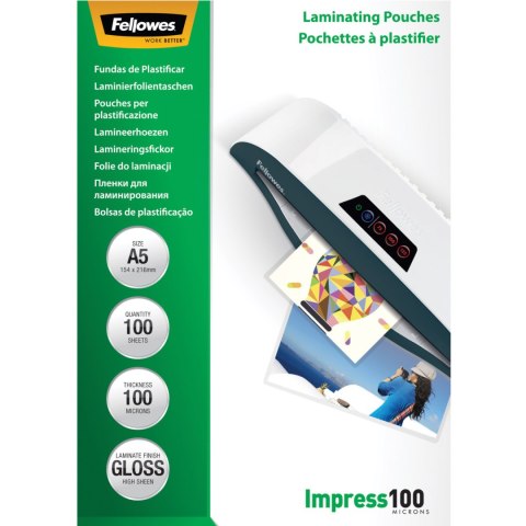 Folia do laminowania A5 100mic FELLOWES (100) 5351002 Folia do laminowania A5 100mic FELLOWES (100) 5351002