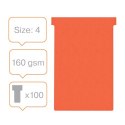 Karteczki T-CARD 4 czerwone (100szt.) 2004003 NOBO